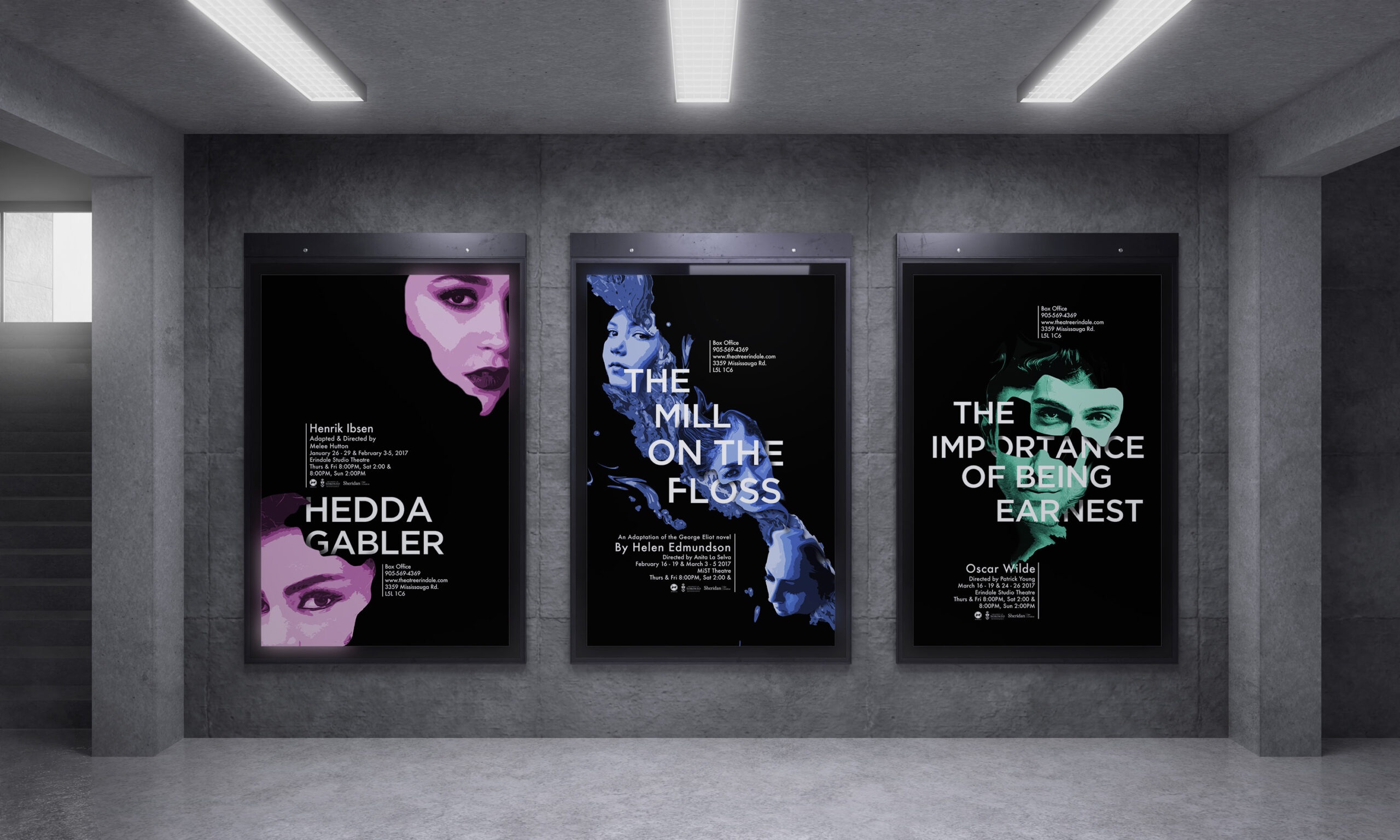 Theatre-Erindale-Posters-in-Hallway